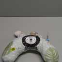 Taf Toys Ergonomic Tummy Time Cushion with Teether and Rattle - Soft and Supportive Baby Cushion for Enhanced Motor Skills Development (Black and White)