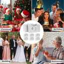 SKEFOLI Gift Bags White Gift Bags with Ribbon Handles, Set of 8, 30x20x10 cm, Ideal for Birthday gift bag, Anniversaries wedding gifts