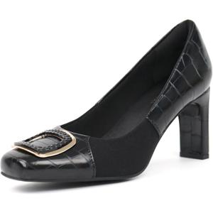 Women Dress Pumps Orthotic Heels Orthopedic Bunion Shoes (8.5, Black)