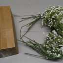 Elyum Babys Breath Artificial Flowers, 25 Pcs Long Stem Baby Breath Flowers Artificial Bulk, Real Touch White Fake Babys Breath Gypsophila for Wedding Bouquet Floral Arrangement Home Decor