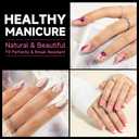 UNA GELLA Short Oval Round Nail Tips Pre Etched Short Oval Gel Nail Tips Soft Gel Full Cover Press on Nails for Nails Extension Art DIY Salon 216Pcs 12 Sizes