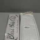 4 Pieces Wooden Home Wall Art Decor, Rustic, Farmhouse THIS IS US/TOGETHER/BLESS THIS HOME/FAMILY Decor Signs For Living Room Bedroom, 4.7 x 13.8 Inch(White)