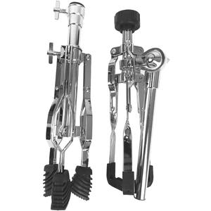 12 inch Galvanized Carbon Steel Drum Tripod Stand Durable Anti Height Adjustable for Dumb Drum Snare Drum and Drum Set with Dual Shaft Design and Rubber Foot Pads 19