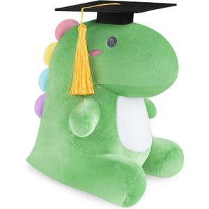 Farochy Graduation Dinosaur Stuffed Animal 2025 Graduation Plush Gifts Graduation Plush Stuffed Kindergarten Graduation Gifts Kids Graduation Gift, Green