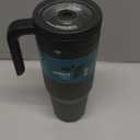 REDUCE Chiller Vacuum Insulated 40 oz Tumbler with Spill-Proof Silicone Straw - Sustainable Tritan Lid with Water Intake Markers - Soft Sit Base Travel Mug - Dishwasher Safe - Phantom