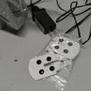 Christmas Tree Topper Lighted with 6 Patterns Projector, Christmas Tree Star Topper Built-in 3D Glitter LED Rotating Lights, Silver Tree Topper Christmas Decoration for Xmas Party Holiday