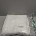 H.VERSAILTEX White Curtains for Bedroom Pure White Curtain 96 inches Long for Christmas Thermal Insulated Window Treatment Panel/Drape for Living Room, White, One Panel, Grommet Top, 52" W x 96" L