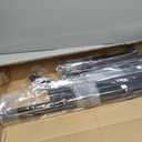 Half Garden Arch Trellis, Trellis Arch for Climbing Plants Outdoor, 7.9FT MetalGarden Arbor, Garden Trellises for Patio Lawn Backyard, Large Garden Archway Decoration Black 23.6" x 94.5in