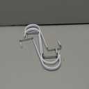 Mars-Rock Over the Door Hooks 4Pcs L=5.5" Fit 1 3/8" Door Steel with White Rubber Coating Hanging Towel Robe Clothing Hanger for Bathroom Room Wreath Ironing Board Holder Cute Thin Single Heavy Duty