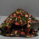 Unicorn Catcher Guinea Pig Hideout - Large Cozy Bed, Warm House, Washable Tunnel Accessories for Small Pets: Hamster, Chinchilla, Bunny (Colorful Mushrooms)