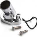 CarBole 45 degree Chrome Thermostat Housing Water Neck Compatible with Ford 260-302/351W