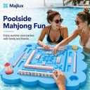 39 Inch Floating Mahjong Table for Pool, 2 Inch Thick Water Table