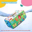 URMYWO Baby Tissue Box Toy - Montessori Baby Toys for 6-12 Months 1 Year Old Boy Girl - Soft Crinkle Sensory Toys for Infant Toddlers - Easter Basket Essentials Stuffers - Baby Boy Girl Gifts