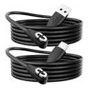 2 Pack Compatible with Shokz Charging Cable Magnetic Charger Cord Compatible for Aftershokz Aeropex AS800,Shokz OpenRun Pro,OpenRun,OpenRun Mini,USB Type-c to OpenComm Bone Conduction Headphones3.3ft