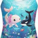 Upetstory One Piece Swimsuit for Girls Kids Size 5-14 Summer Bathing Suit