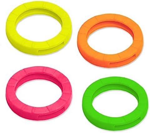 Lucky Line Large Key Identifiers, 150 Per Box, Assorted Neon Colors (16617)