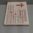 Quilted Vegan Leather Bible Cover, Color-Blocked Bible Cover Case for Women, Bible Carrying Case with Handle, Bible Study Supplies & Christian Gift for Women and Girls (Desert Taupe, XL)