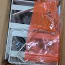 Hanging Bathroom Baskets Fine Mesh Wire Storage Basket Over Cabinet Door Organizer No Drilling Required for Kitchen Bathroom Office, Large, 2 Pack (White)