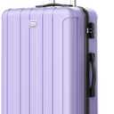 Hardside Luggage with Spinner Wheels TSA Lock,Checked-Medium 28-Inch,Lavender Purple