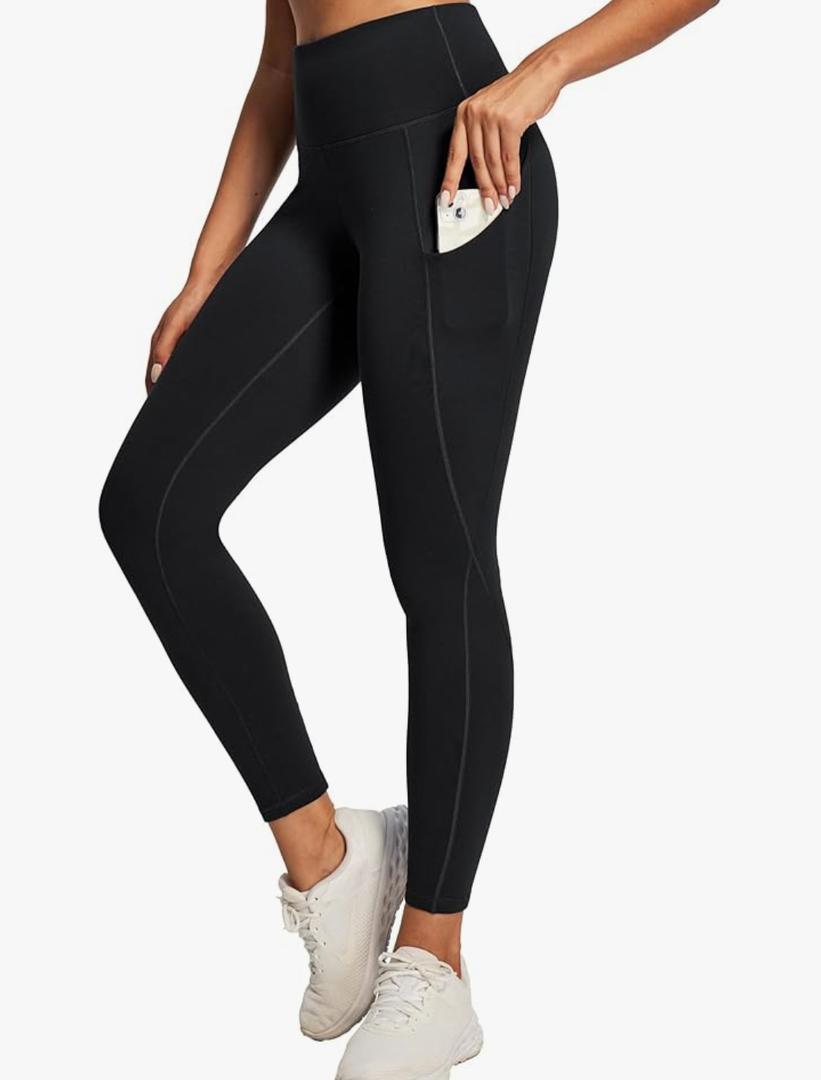 Ewedoos Leggings with Pockets for Women High Waisted Athletic Workout Compression Leggings Tummy Control Yoga Pants Women Size XL