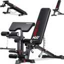 KeppiFitness Adjustable Weight Bench, Bench3000 MAX Heavy Duty Workout Bench Press with Leg Extension and Preacher Pad for Home Gym Fitness, Flat Incline Decline Sit Up Bench