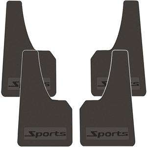 KEYOOG 4 Pcs Standard Size Universal Automobile Mud Flap, Splash Guard, Fit for Sedan, SUVs, MPV (Not Fits to Full-Size SUVs), Soft Mud Guard of Sediment Resistant, Size 17.1 in/9.06 in/0.2 in (Sports