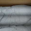 EASELAND Oversized Queen Down Alternative Comforter - Quilted Duvet Insert for All Seasons, Soft Lightweight with Corner Tabs, Summer Winter Warm Bedding, White 9898 Inches
