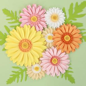 Paper Flowers Decorations for Wall,Summer Giant Daisy Artificial Flowers Bulletin Board Decoration 3D Floral Tissue Paper Flowers Hanging for Wedding Baby Shower Tea Party Backdrop Decor (Colorful)