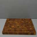 Yes4All Durable Teak Cutting Boards for Kitchen, [17''L x 13''W x 1.5 Thick] Medium End Grain Cutting Board, Pre Oiled Wood Cutting Boards, Thick Chopping Board w/Juice Grooves and Easy Grip Handle