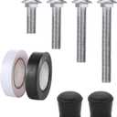 Color Guard Flag and Pole Set,Color Guard Weight Anchor Set,Heavy Duty Flag Pole Cap,Color Guard Tape for Color Guard Flag and Pole (8pcs)