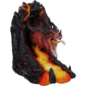 D&D Bookends: Red Dragon | Shelf Decorations | Dungeons and Dragons