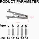 Watch Spring Bar TweezersSpring Bar Plier Tool with Hardened Steel 10 Tips Pins for Watch Band Replacement (Silver)