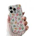ZTOFERA Clear Christmas Case for iPhone 16 Pro Max 6.9 inch,Cute Merry Christmas Pattern Phone Case Gifts Translucent Silicone Hard PC +TPU Bumper Shockproof Protective Cover-Christmas Ball