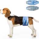 Dono Dog Diapers Male Disposable Male Dog Wraps, 48 Count Wider Doggie Puppy Diapers Male Belly Bands, Super Absorbent, Leak-Proof Fit, Excitable Urination, Incontinence, S (Small (12-19inch))