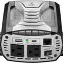 Cobra POWER 500W Power Inverter, Portable  500-Watt Car Charger, 2 Grounded AC Outlets, 2 Fast Charge USB Ports and Remote Controller (CPIALCDG1) Compatible