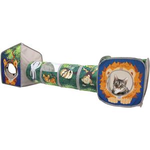 Kitty City Safari Jungle Collapsible Cat Toy Collection, Combo