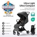 Mamazing Ultra Air Lightweight Baby Travel Stroller with Carbon Fiber Frame, Jet, Stroller with Accessories