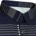 SHENHE Men's Plaid Button Down Long Sleeve Dress Shirt Regular Fit Business Casual Shirt Top (Large)