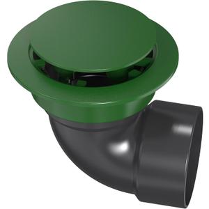 Pop Up Drainage Emitter with Elbow,fits 3 Sewer and Drain Fittings, Dual-Rod Downspout Cover, Outdoor Drain Cover for Yard Outlet, Channel Drains & Catch Basins,1PC