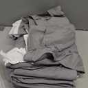 Shabby Chic 3 Pieces Bedding,Vintage Ruffled King Duvet Cover Set with 2 Layers Ruffles, Soft Brushed Microfiber Set with Zipper Closure, Lightweight Duvet Cover Set-Gray, Queen