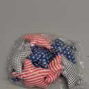 VitalCozy 9.8ft Patriotic Banner Vintage 3D 4th of July Star Garland Red White and Blue Decorations Pre-assembled Soft Fabric Banner for Memorial Day Veterans Day Independence Day Party Decor