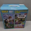 Toddler Golf Set, Kids Golf Set for Ages 1 2 3 4 5 Years Old Boys Girls with 4 Plastic Golf Clubs 10 Balls, Indoor Outdoor Baby Toddler Golf Clubs Set Toy with Cart Birthday Gifts Blue