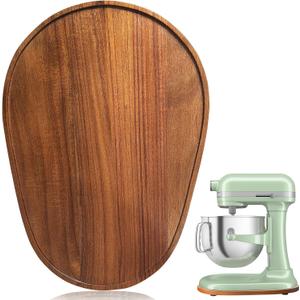 Acacia Wood Mixer Slider Mat for KitchenAid Stand Mixer Wooden Sliding Tray Compatible with Kitchen Aid 5-8 Qt Mixer Acacis Wood