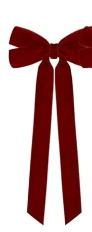 24 Pieces Christmas Tree Bows Set, Velvet Bow Decorations for Tree, Vintage Christmas Twist Ties Ornament for Home Window Staircase Wreath Mantel Decor