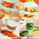 Green Vegetable Peeler with Catcher, Double-Sided Stainless Steel Fruit Peeler, Citrus Carrot Potato Peeler Kitchen Essentials for Home 2 Pcs