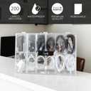 200 Chalkboard Labels for Containers, Removable Black Jar Labels Stickers with Chalk Marker, Reuseable Pantry Containers and Storage Bin Organization