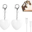 2Pcs Rechargeable Purse Light Handbag Light,2.8" LED Bag Lights for Purse with Automatic Sensor,Heart Shaped Lights for Inside Purse,Purse Must Haves Accessories for Women,Girls,Mother