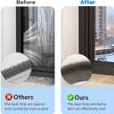 Weather Stripping Door Window Seal Strip 33 Ft,Selfadhesive Strong Adhesion,soundproofing,Draft Blocker,Dustproof,Suitable for Doors and Windows Cabinet Doors,0.4 Wide X 0.9 Inch Thick,White
