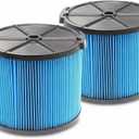2 Pack VF3500 Replacement Filter Compatible with Ridgid 3-4.5 Gallon Wet Dry Vacuums, 3-Layer Pleated Fine Dust Filter for WD3050, WD4070, WD4080, WD4522, 4000RV, 4500RV Shop Vacuums (2 pack)