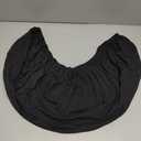 WOMACO Dining Room Bench Covers Stretch Spandex Upholstered Bench Seat Cushion Slipcovers for Kitchen Dining Bench Seat Protector (Black, Medium)